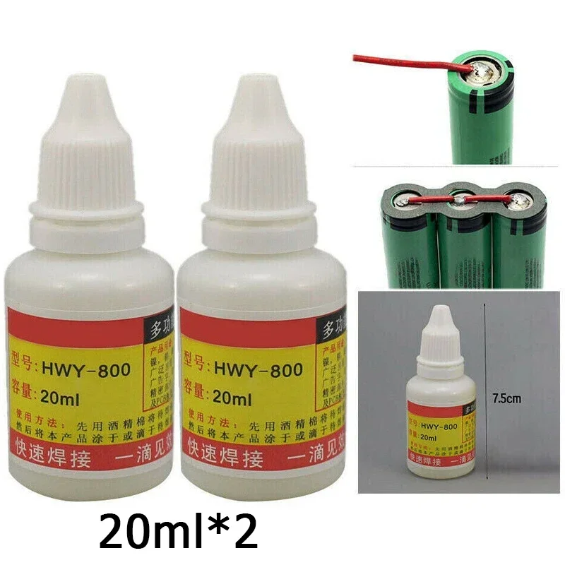 Soldering Flux Liquid - 2pcs 20ml Stainless Steel Liquid Flux