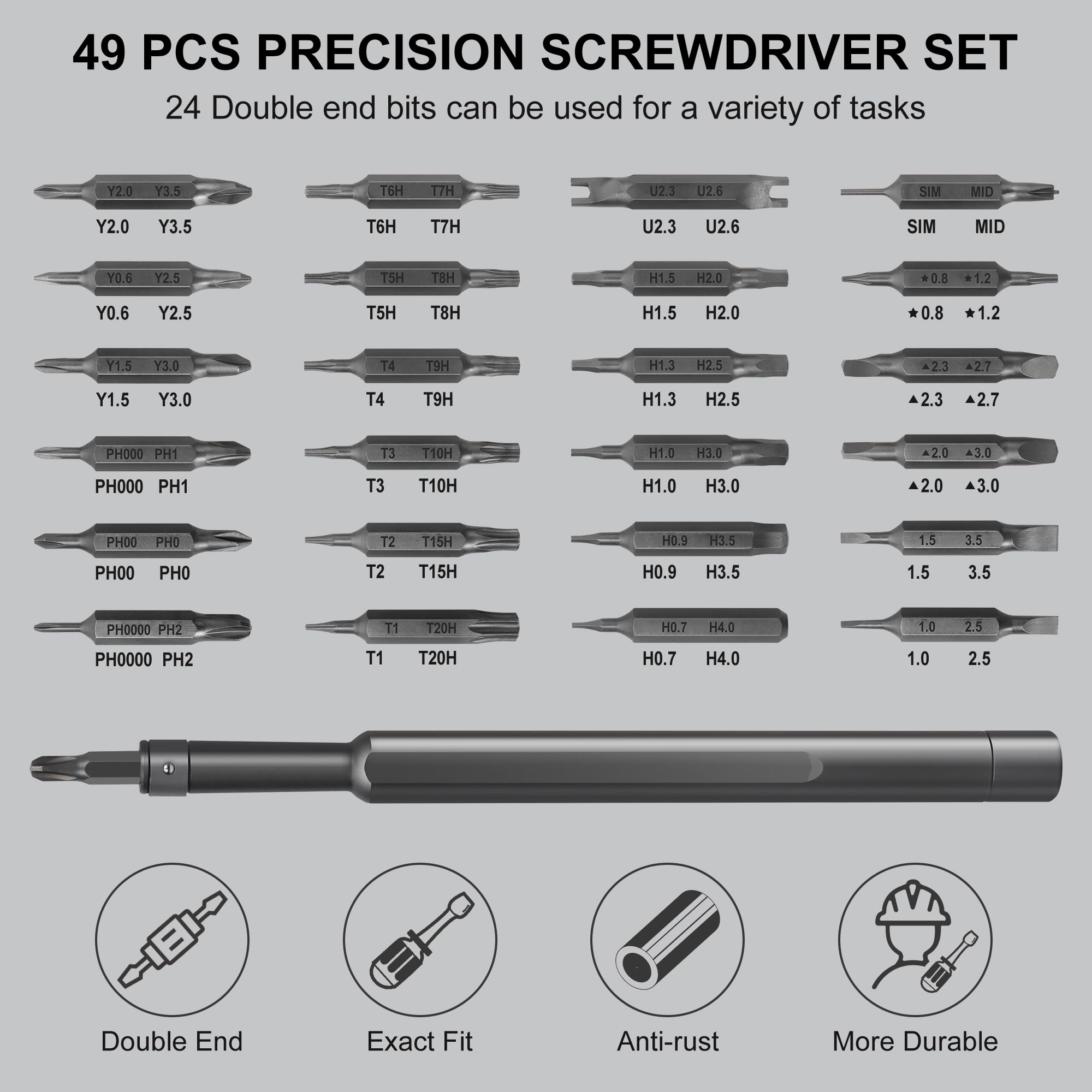 49 in 1 Magnetic Screwdriver S - Electronics Repair Xbox recension och pris